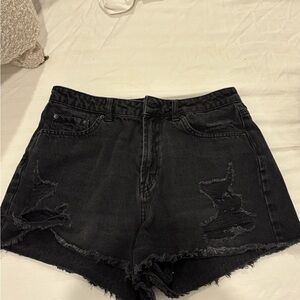Wild Fable Black Ripped Jean Shorts